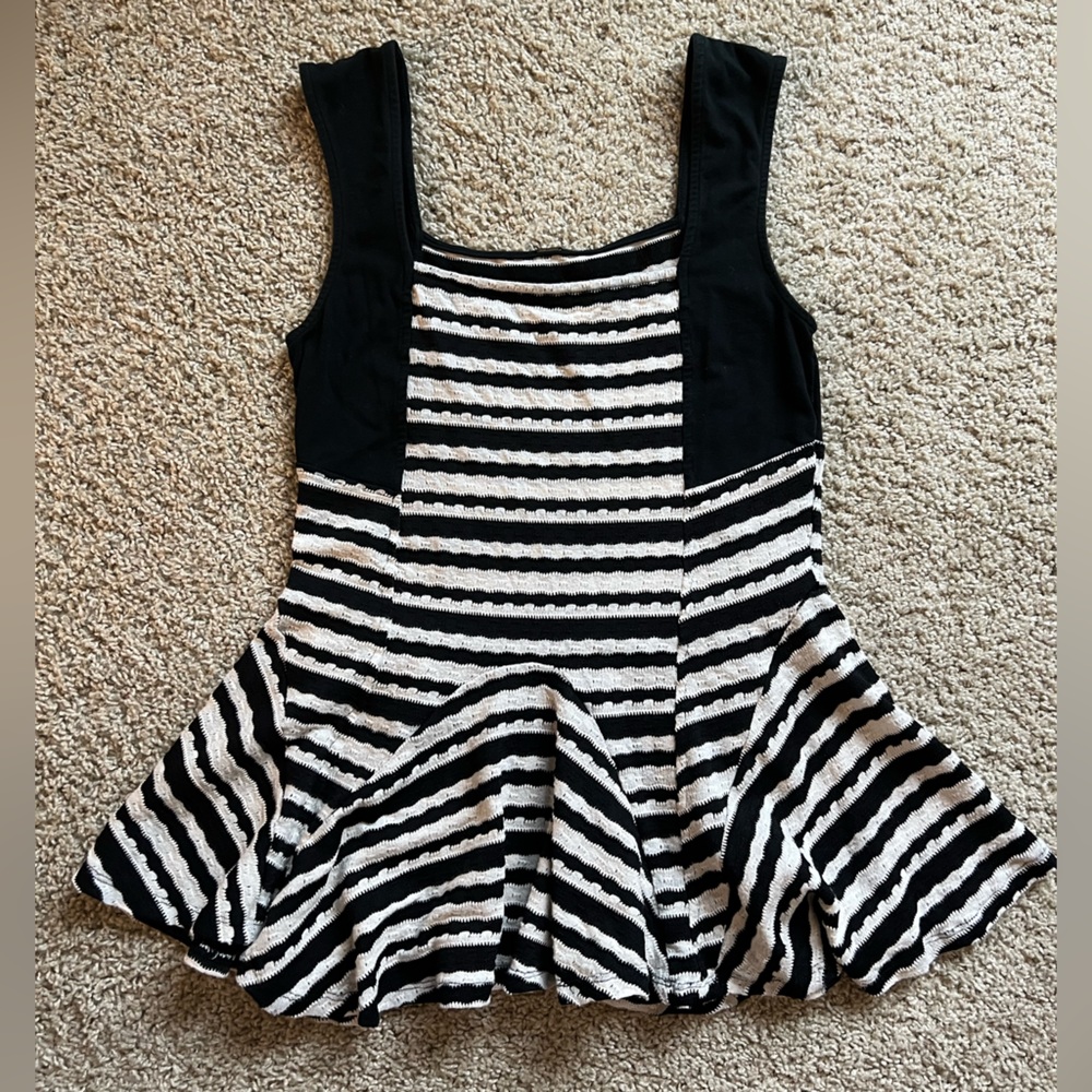Free People | Sleeveless Knit Peplum Top